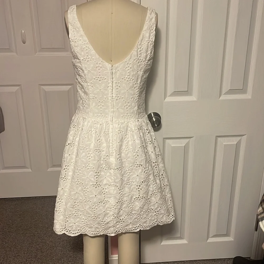 Lilly Pulitzer White Eyelet Sleeveless Dress - Picture 3 of 5